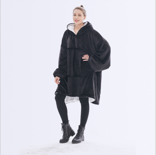 Unisex Sherpa-Lined Blanket Hoodie