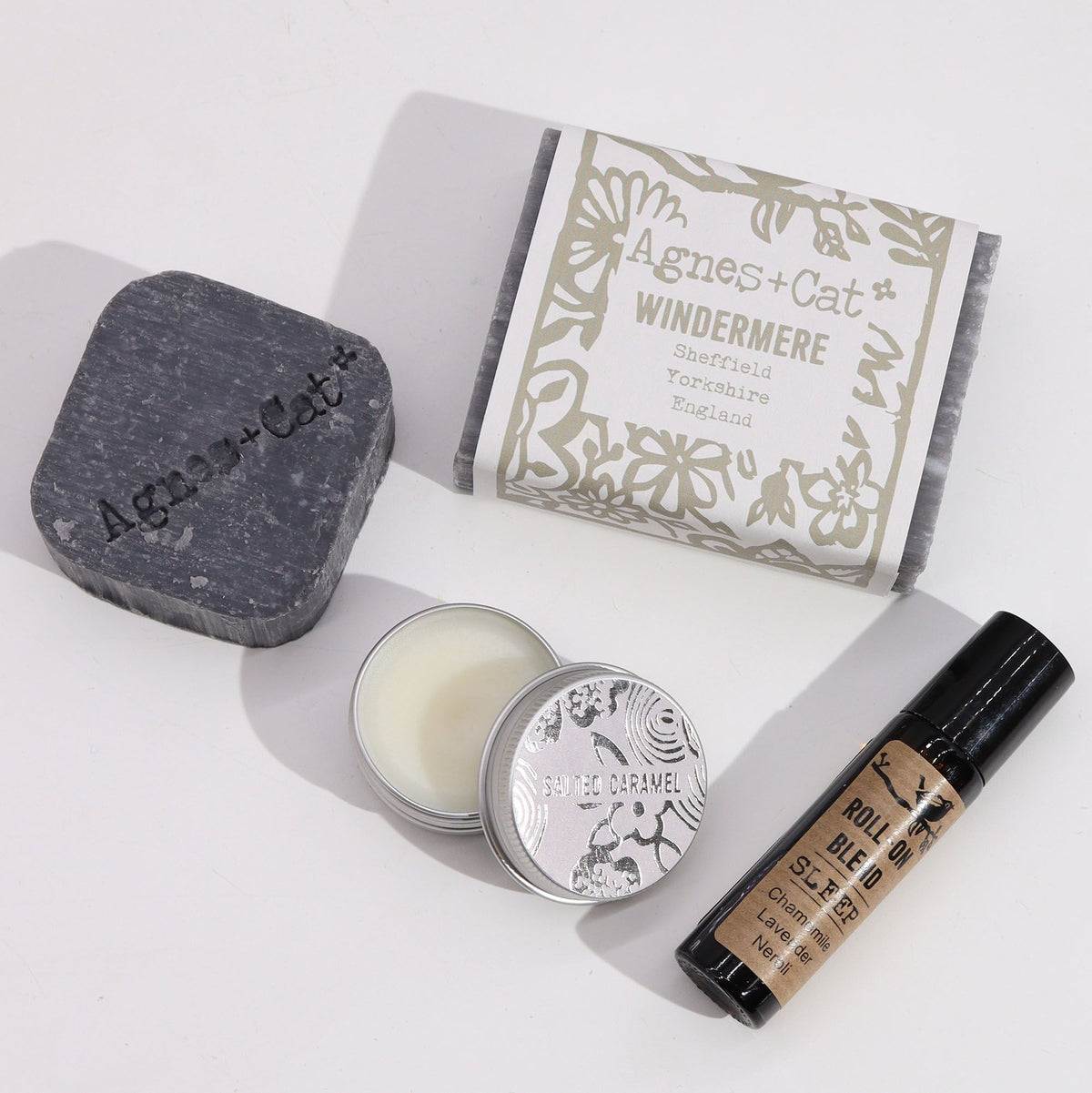 Lake Breeze Soap, Shampoo Bar, Lip Balm and Roll-On Gift Set
