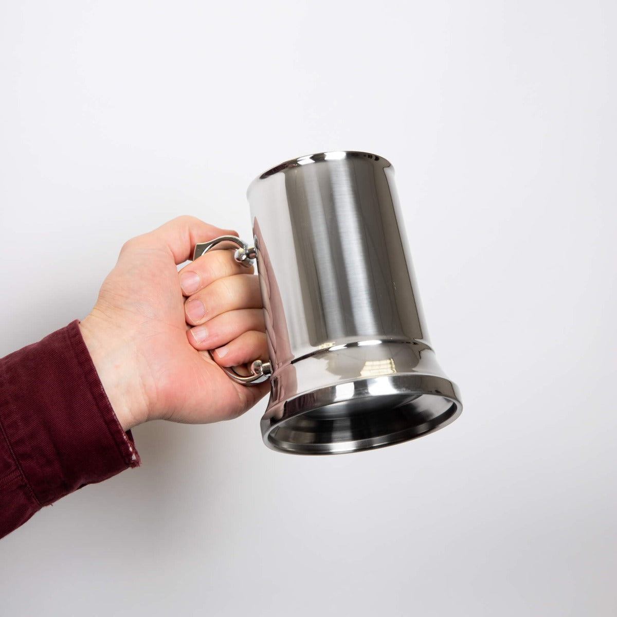Stainless Steel Tankard with Zinc Alloy Handle