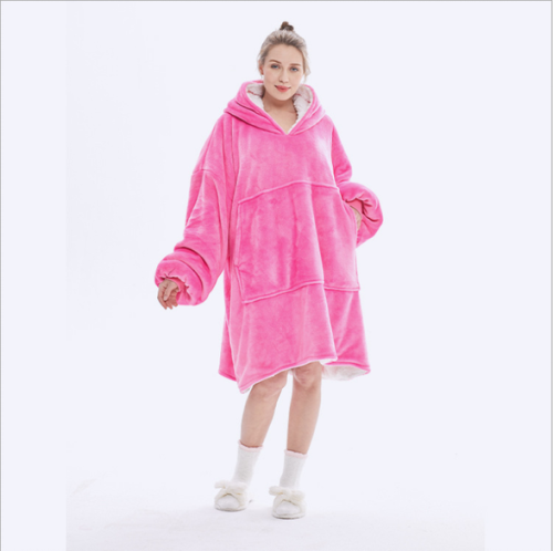 Unisex Sherpa-Lined Blanket Hoodie