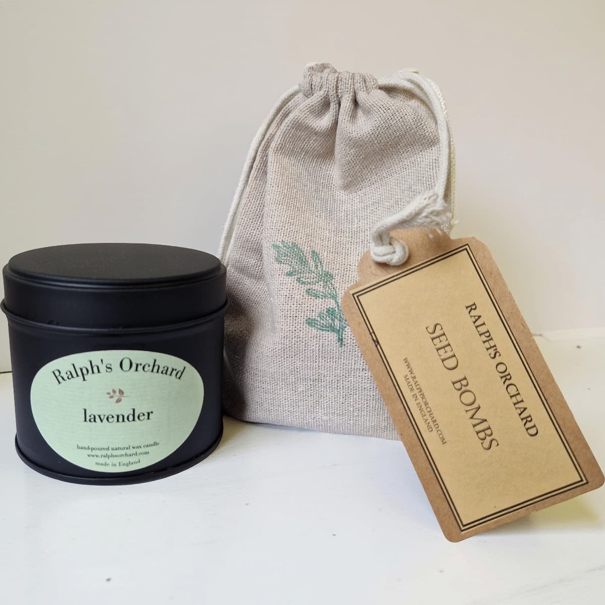 Gardeners Gift Set with Candle