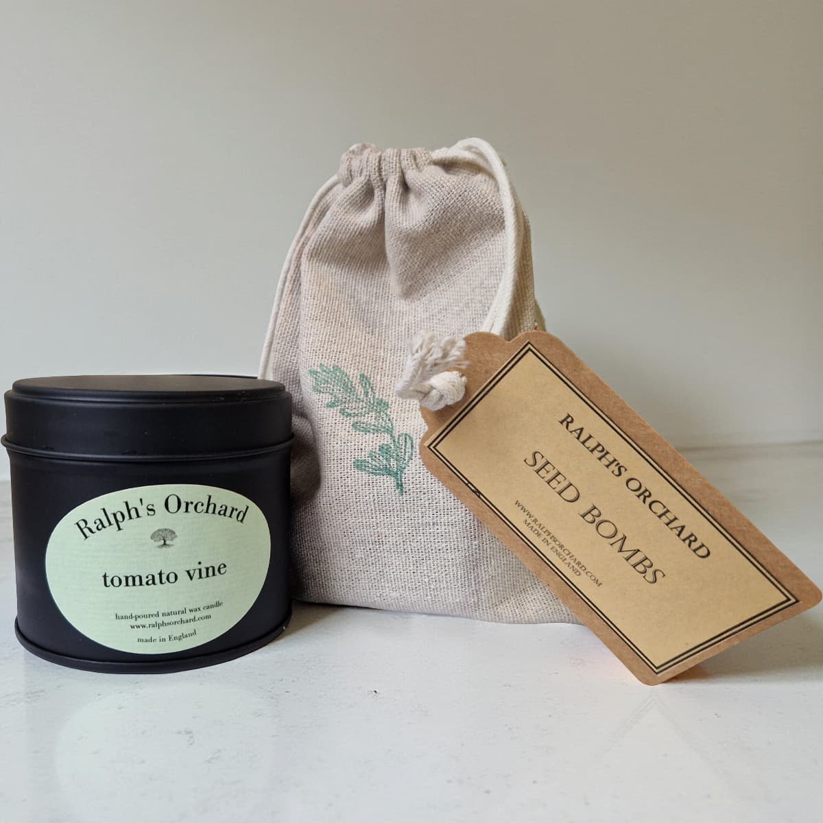Gardeners Gift Set with Candle