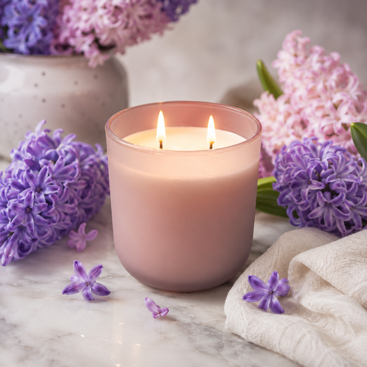 Joyful Hyacinth Scented Candle-0