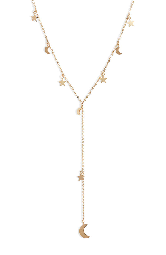 Sun Moon Stars Y-Necklace-0
