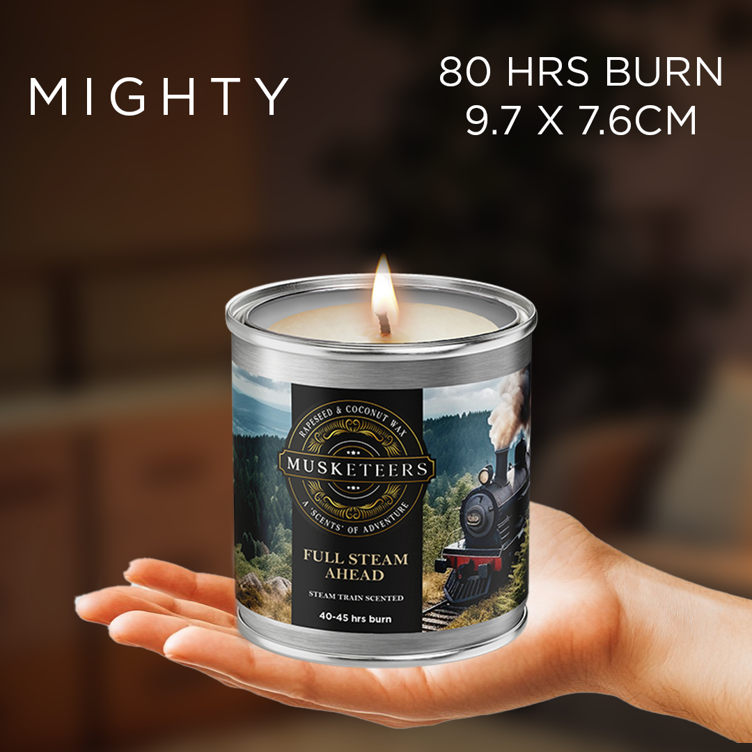 Steam Train Scented Candle, Handcrafted in the UK