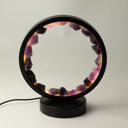 Amethyst Gemstone Halo Lamp, USB Powered