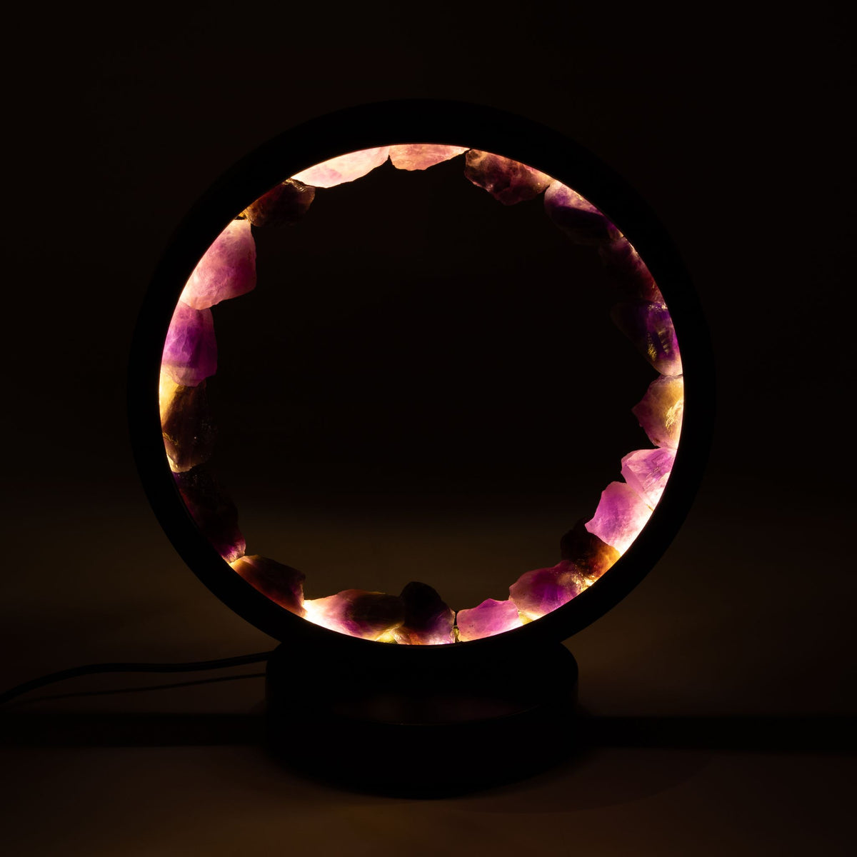 Amethyst Gemstone Halo Lamp, USB Powered