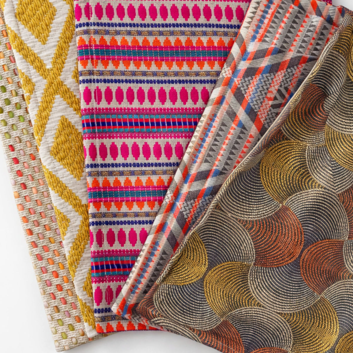 Mustard Diamonds Cotton Cushion Cover, 60 x 60cm