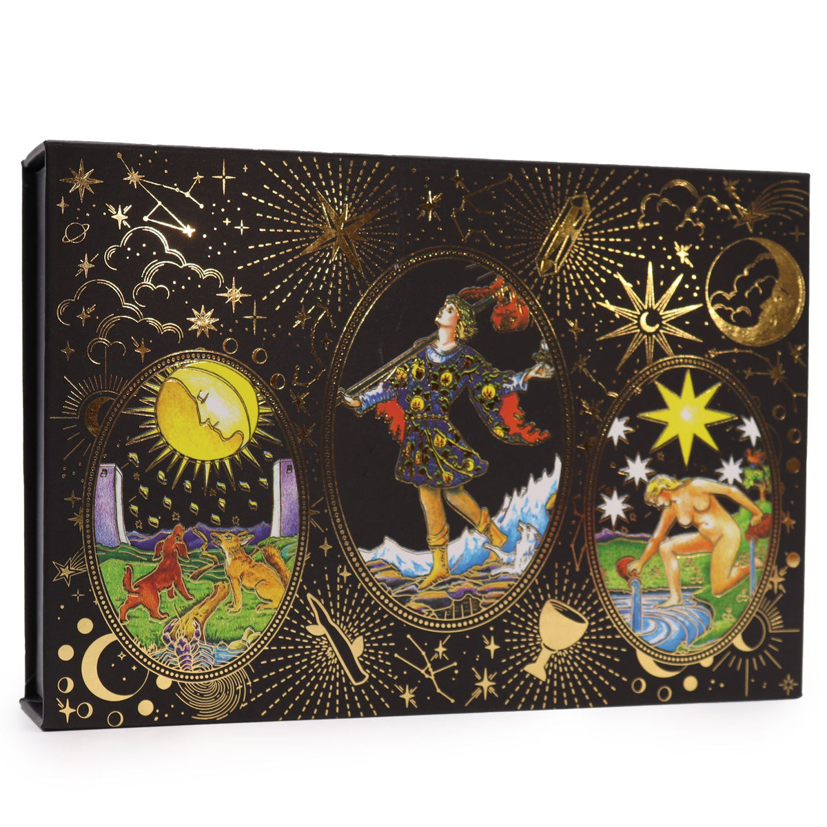 Gold Foil Tarot Gift Set with Tools and Cloth