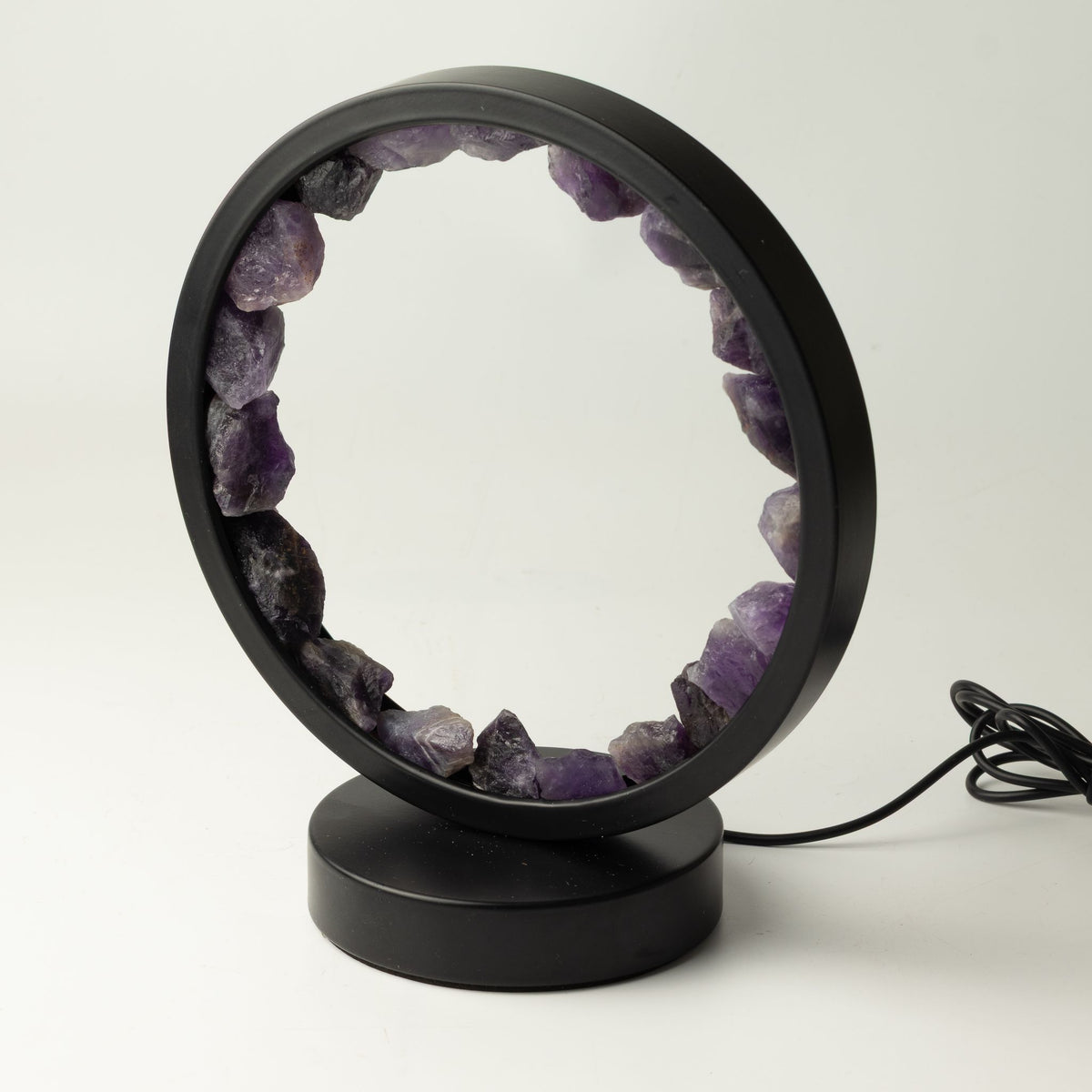 Amethyst Gemstone Halo Lamp, USB Powered