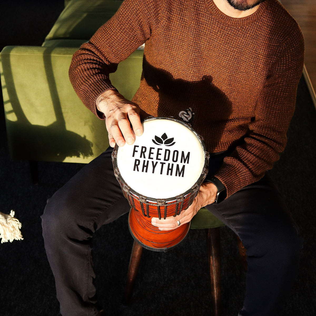 Medium Djembe Drum, Freedom Rhythm, 40cm