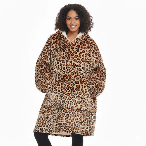 Unisex Sherpa-Lined Blanket Hoodie