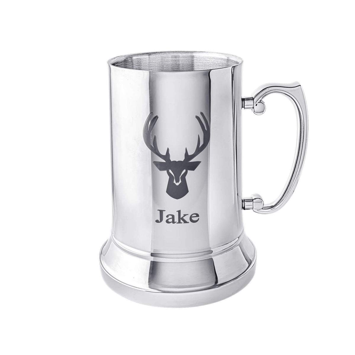 Stainless Steel Tankard with Zinc Alloy Handle